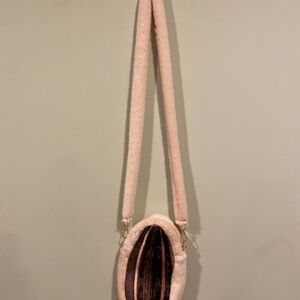 Elegant Pink Fur Shoulder Bag